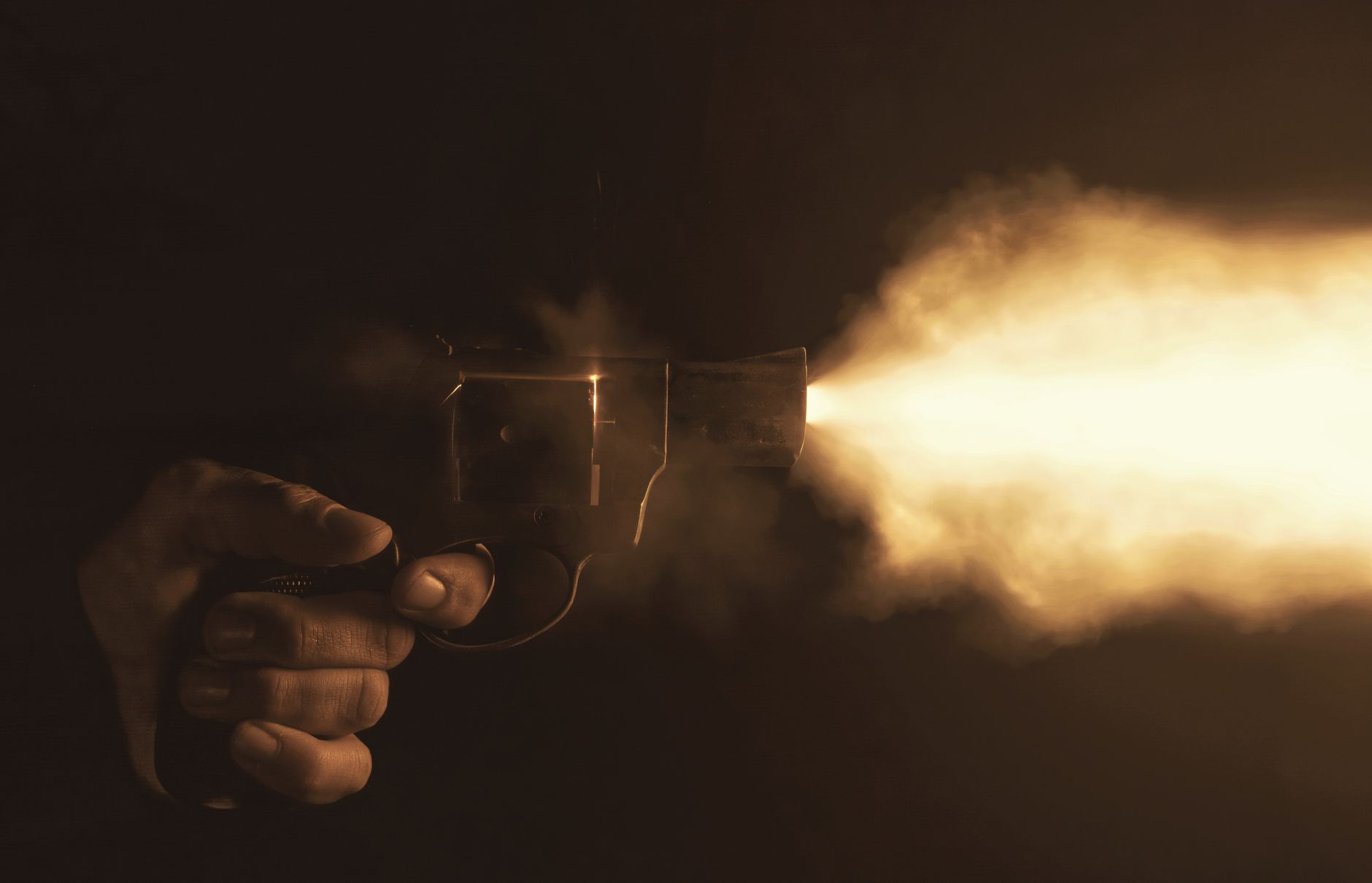gun fired at car